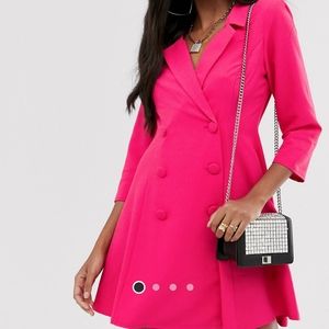 Pink Blazer Dress